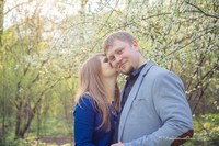 Романтическая фотосессия невесты и жениха