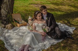 Молодожены на фотосессии в Кашире
