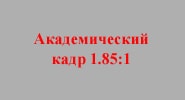 Академический кадр 1.85:1