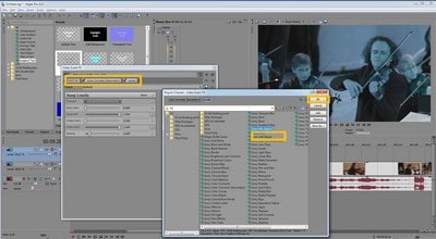 Разные эффекты в Sony Vegas