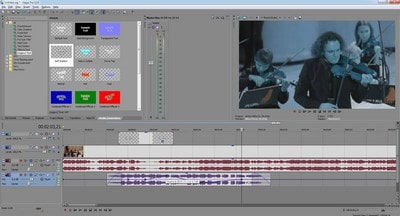 Уровень громкости звука в Sony Vegas